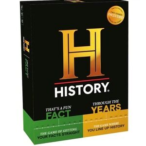 History Channel Trivia Board Game That's A Fun Fact & Through The Years New